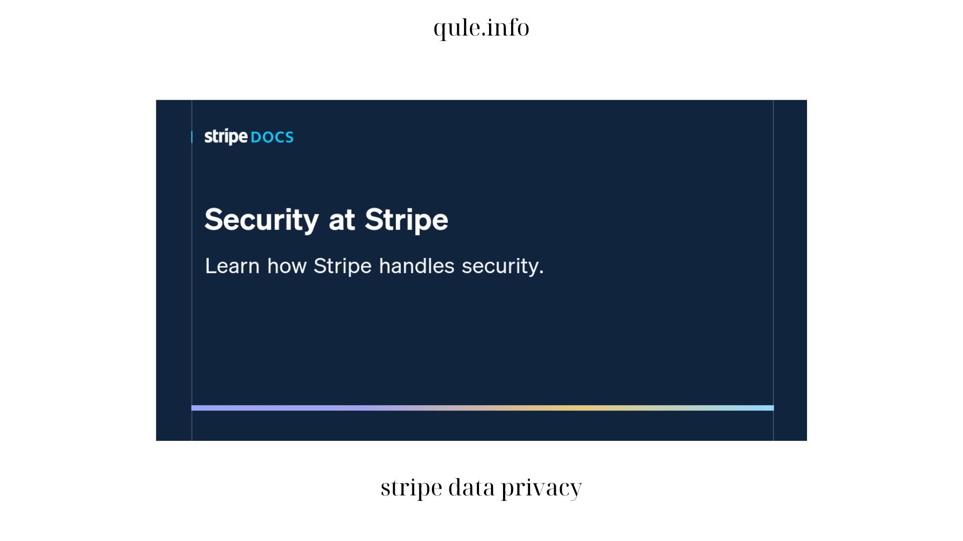 stripe data privacy