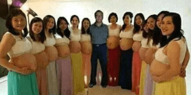 Husband made world record by impregnating 13 wives at once