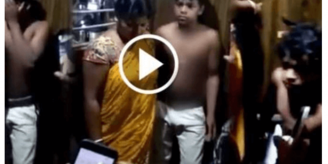 The girl was caught misbehaving with the youth of the locality, the video went viral